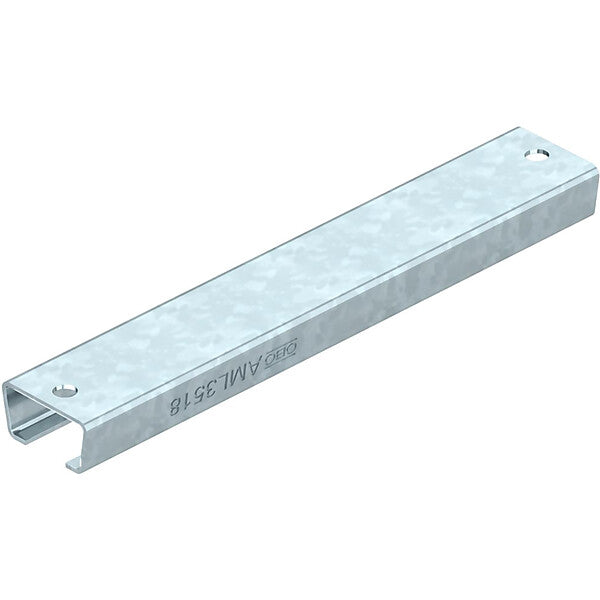 OBO Profilschiene gelocht SW 16,5mm 200x35x18 AML3518P0200FT
